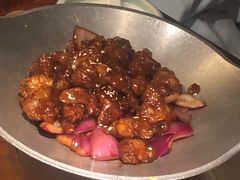 蒜香蜜汁排骨-绿茶餐厅(华联万柳店)