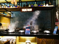 自助取餐区-领鲜活海鲜榴莲自助火锅(东门店)