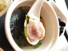 紫菜墨鱼丸汤-百事佳烧鸭牛腩(上海虹桥站店)