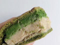 抹茶绿豆奶酥面包-谷艺烘焙