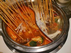 骨汤番茄鸳鸯锅-燃尖儿自助串串火锅(新业广场店)