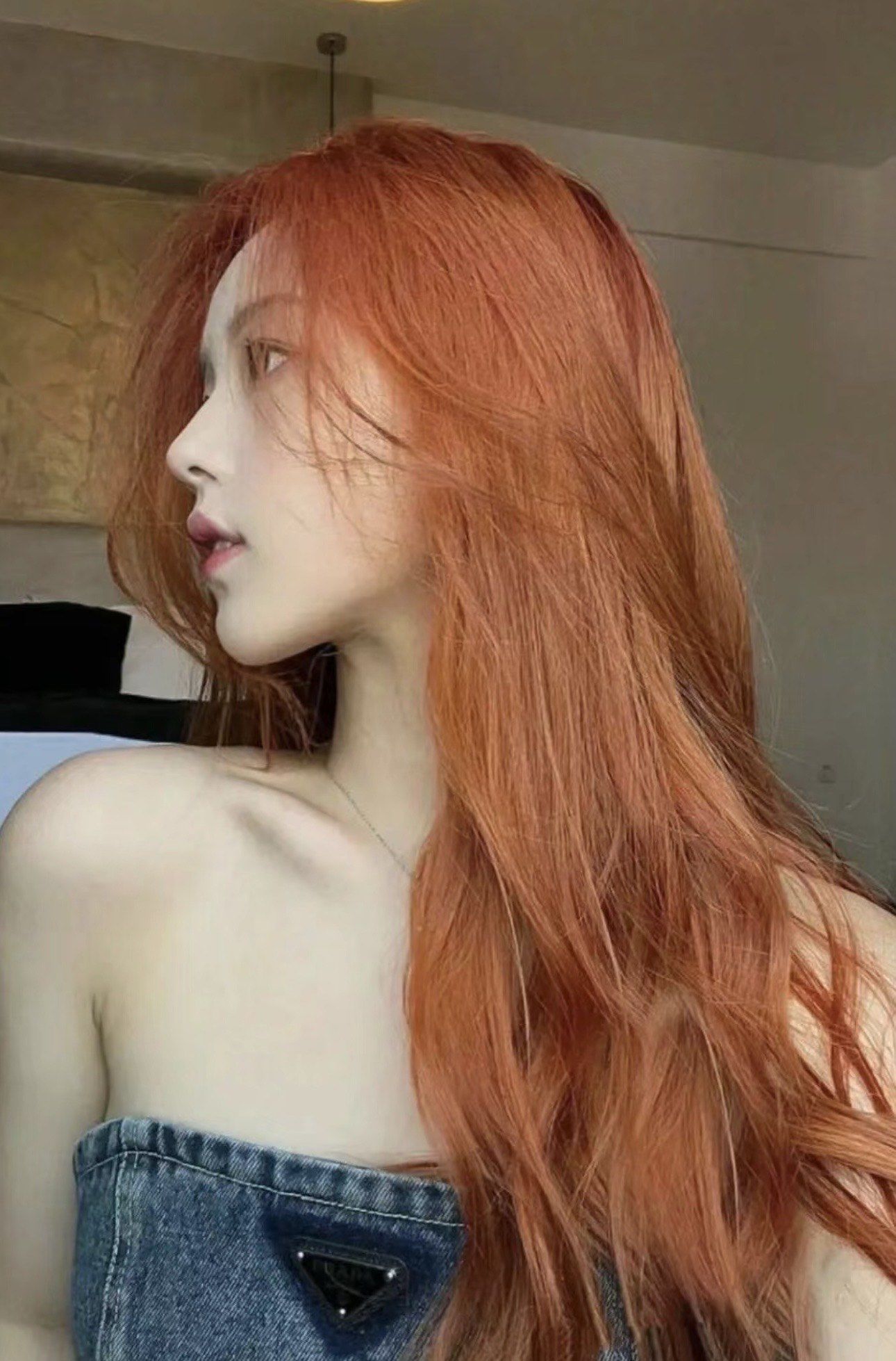 橘色发色超吸睛