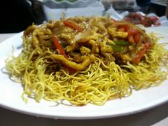 黑椒鸡柳煎面-新大咀港式茶餐厅(宝山万达店)