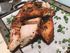 绿茶葱香烤鸡烤肉合拼-绿茶餐厅(深南广场万科店)