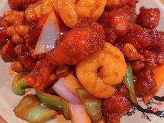 椒香虾仁爆鸡球-陈傻子餐厅(世纪都会店)