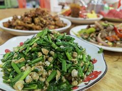 韭菜炒螺肉-二水炒鸡店