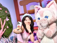 -小镇影院迪士尼小熊Duffy与他的朋友合影地