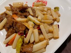 泡藕节炒牛肉-刘胖子家常菜(金色港湾店)