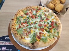 泰式绿咖喱鸡肉披萨-达美乐比萨(深圳广夏路店)