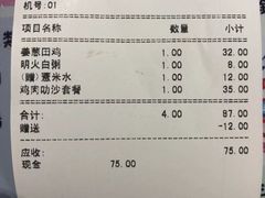 账单-绿柠食堂(北外滩店)