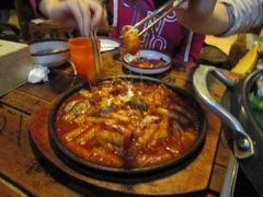 奶酪海鲜炒米条-包装马车·韩国料理·포장마차