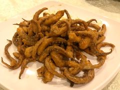 金沙鱿鱼须-吉源大排档·鱼生·海鲜(烧烤彩印厂店)