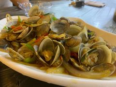 姜葱炒花甲-覃记海鲜美食餐厅