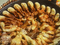 排骨豆角卷子-华盛园卷子王农家菜水库鱼