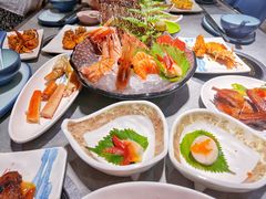 三文鱼刺身-上隐水产海鲜刺身自助餐(淮海百盛店)