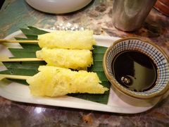 甜甜巧克力酱炸乳扇-浩海火燒雲傣家菜(芮欧百货店)