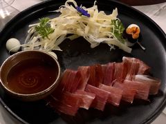 三年金钱火腿配大理手撕乳扇-泓0871臻选云南菜·味庄