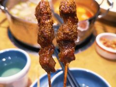 烤牛肉串-左庭右院鲜牛肉火锅(金山万达店)
