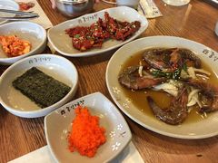 17900韩元套餐里面的酱油虾-弘益酱蟹