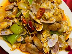 爆炒花斑蛤-温州一家人美食(西木头市店)