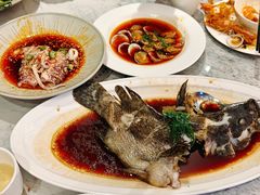 红油笔管鱿-不仔客海鲜·烧烤·270度海景餐厅(大东海店)