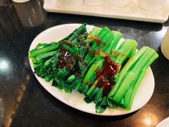 白灼蚝油碧绿鲜芥兰-丽的面家(多宝路店)