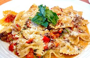 Spicy Mexican Beef Fettuccine