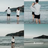 江浙沪周边电影感海滩🏝桃花岛塔湾金沙