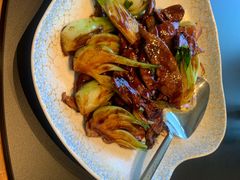 菜梗炒猪肝-菲乐餐厅(三十年经营·湖滨路店)