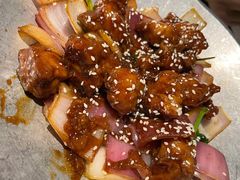 蒜香蜜汁排骨-绿茶餐厅(松江万达店)