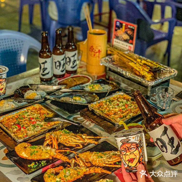 厦门海鲜烧烤C位🔥当然是炭烤小青龙