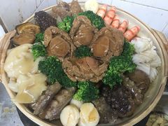 Quancheng abalone dish<br />澳门泉城原只鲍发盘菜-路环码头面馆