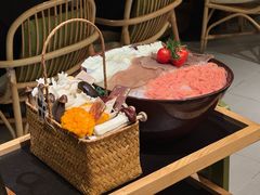 黄喉鸭肠毛肚三拼-山缓缓火锅(上海闵行龙湖店)