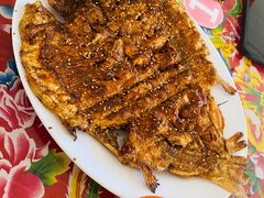 烤虹鳟鱼-何适山庄 ·可团建(水长城P2停车场店)