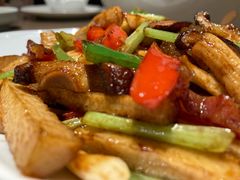 腊肉炒三菇-四道菜·福建菜馆(新街口金鹰店)