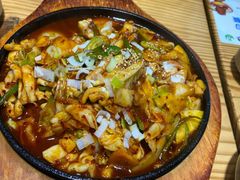 辣炒鱿鱼-全州豆芽汤饭