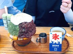 抹茶生乳かき氷-WONDER ICE 萬得冰田(建設路总店)