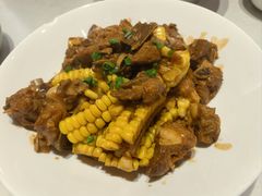 玉米烧排骨-刘胖子家常菜·蹄花焖藕(中央花园店)
