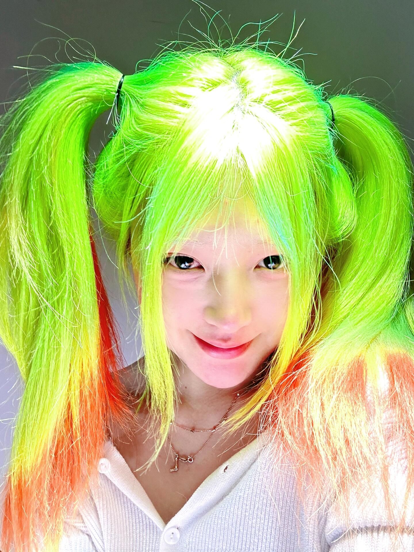 彩虹头发超吸睛