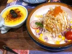 炸温泉蛋土豆泥沙律-仙隐小鹿中華の日料(正弘城店)