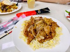 洋葱猪扒饭(炒底)-好好滋味茶餐厅