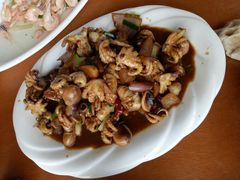 酱爆八爪鱼-胖大嫂渔家排档·全海景餐厅(渔村店)