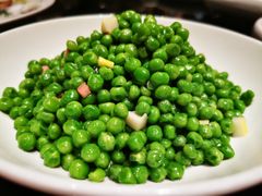 清炒火腿小甜豆-玫瑰厅上海菜(兴国路店)