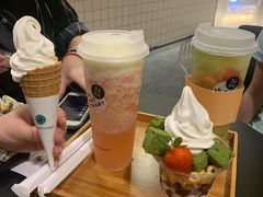 -36抹茶·千层与鲜果茶(欢乐海岸店)