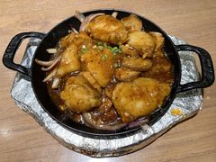 石锅鲽鱼-渔家灯火(明湖店)