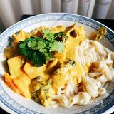 鸡腿奶味咖喱拌面