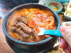 辣牛肉粉丝汤-明洞阿姨·韩式酱蟹烤肉·创意料理(三元桥店)