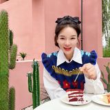 花海旁的咖啡馆