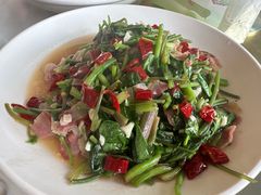 水蕨菜炒腊肉-瑶河山里菜