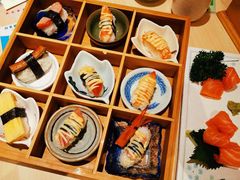火炙九宫格寿司拼盘-柏鮨寿司.刺身.定食(米山町地中海店)